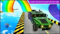 軍用車両のスタントドライブゲーム2020: Hot wheels jeep 三菱 自動車 ゲーム Screen Shot 3