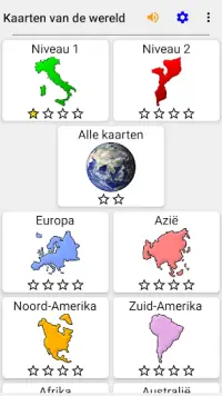 Kaarten van alle landen in de wereld - Kaart-Quiz Screen Shot 2
