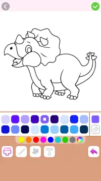 Игра раскраска динозавров Screen Shot 2