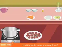 cooking spaghitti meatball game Screen Shot 3