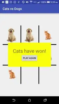 Cats vs Dogs (Tic-Tac-Toe) Screen Shot 0