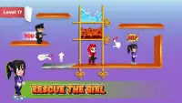 Salve garota pin pull puzzle - jogos de meninas Screen Shot 2