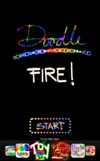 Doodle Fire! Kids Glow Draw! Screen Shot 0