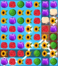 Flower Blast Match 3 Game Screen Shot 4