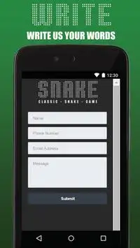 Classic Snake Game Screen Shot 3