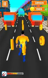 Superhero Run - Endless Running Game Screen Shot 7