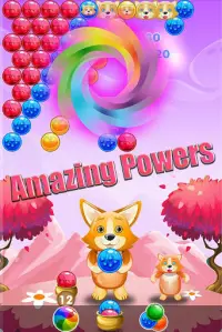 Puppy Pop Dog Bubble Shooter, Free Fun Blast Screen Shot 1