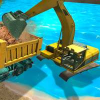 강 모래 굴삭기 시뮬레이터 3D