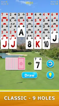 Golf Solitaire - Card Game Screen Shot 2