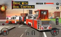 fogo motor caminhão de direção Screen Shot 0