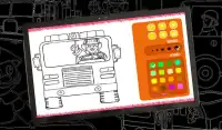 Drawing Fire Truck Coloring Game For Kids Screen Shot 2