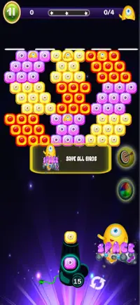 Space Bubble Shooter Screen Shot 4