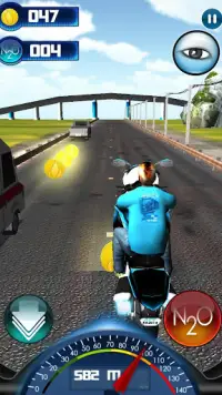 Traffic Biker Screen Shot 1