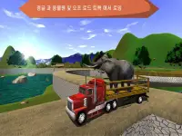 오프로드 동물화물 트럭 트레일러 운송 시뮬레이터 : 운전 무거운 트럭 시뮬레이션 3 차원 Screen Shot 6