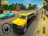 리무진 택시 2020 : 고급 자동차 운전 시뮬레이터 Screen Shot 1