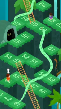 ヘビとはしご - 無料の古典的ボードゲーム Screen Shot 0