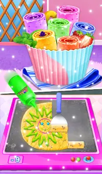 Ice Cream Rolls Stall | stir-fried Fair Food Shop Screen Shot 11