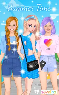 Lovely sisters dress up game Screen Shot 7