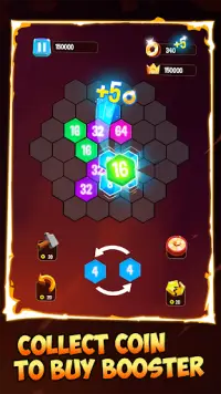 2048 Hexagon - Puzzle game Screen Shot 4