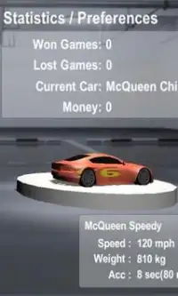 Relâmpago McQueen Corrida de carros 3D Screen Shot 2