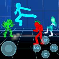 Stickman Neon Warriors: Street Fighting