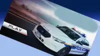 警察の車の運転手とサイレン。警察のカーラジオ Screen Shot 1