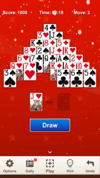 Solitaire Pyramid - Card Games Screen Shot 2