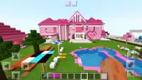 Pink House Pixel craft 2019 Map for Girls Screen Shot 5