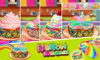 Rainbow Swiss Roll Cake Maker! New Cooking Game Screen Shot 6
