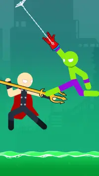 Stickman Superhero - Mortal Battle Screen Shot 7