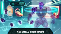 Super Hero Runner- Robot Games Screen Shot 1