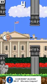 Flappy Hillary: Elections 2016 Screen Shot 1