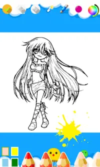 Coloring Books Chibi Screen Shot 0