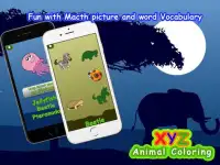 XYZ животных раскраски игры Screen Shot 6