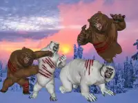 Bear Fighting Battle Screen Shot 2
