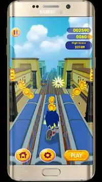 Ray-Man, Sonic And Sponge : Subway Pharaoh Rush 3D Screen Shot 3
