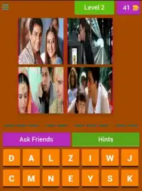 Bollywood Movies Quiz - 4 Vs 1 Screen Shot 14