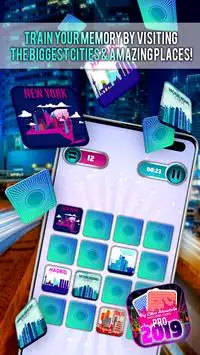 Grandi Città Avventure 🗽 Gioco di Memoria Screen Shot 1