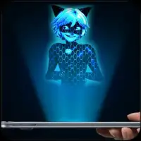 Cat Noir Hologram Simulator Joke Screen Shot 1