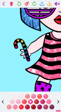 लड़कियों के लिए गुड़िया ड्रेस अप और रंग खेल Screen Shot 3