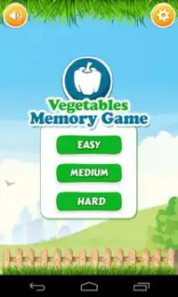 Vegetables Memory Game Screen Shot 0