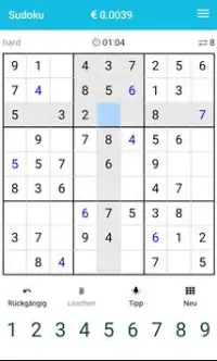 Sudoku - kostenlos spielen und Geld verdienen Screen Shot 2