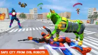 Angry Fox Robot City War : Formula Car Robot Games Screen Shot 0