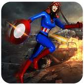 Superhero Captain Girl: American Avenger Squad