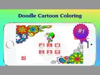 Doodle art cartoon coloring : Adult color book Screen Shot 5
