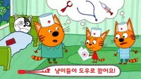 Kid-E-Cats  의사게임!  응급실 전화하고 고양이 의사 도움! Baby Games Screen Shot 2