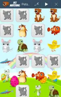 Memory Game for Kids - Pets Screen Shot 2