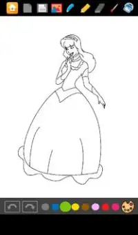 Princess Coloring Screen Shot 3