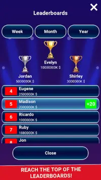 Millionaire Trivia Game Quiz Screen Shot 4