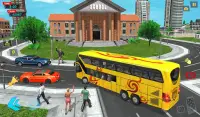 لعبة سائق الحافلة السياحية - ألعاب حافلة مدرب Screen Shot 6